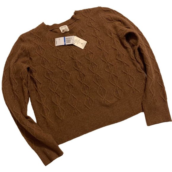 NWT Hippie Rose Sweater Pull Over  Brown XL - Picture 3 of 8